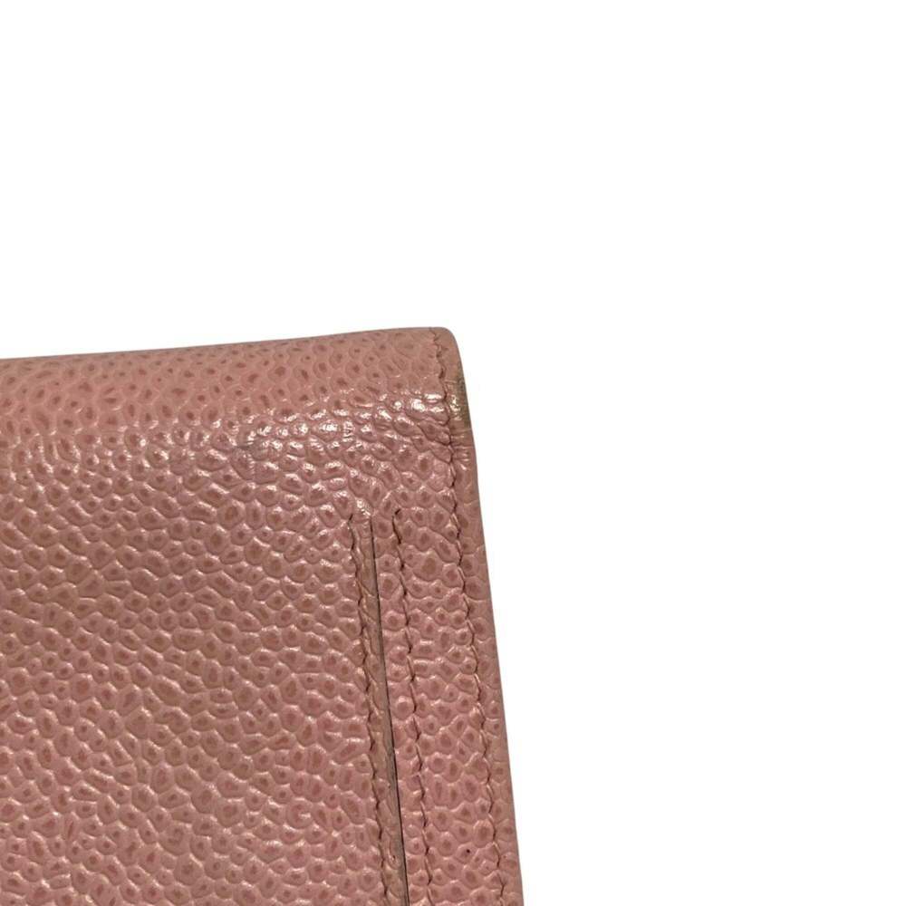 CHANEL Pink Caviar Leather Logo Wallet - Picture 11 of 12